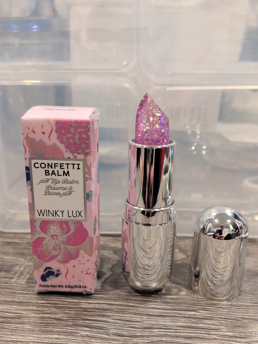 WINKY LUX Confetti Balm Lipstick - Iridescent Pink
